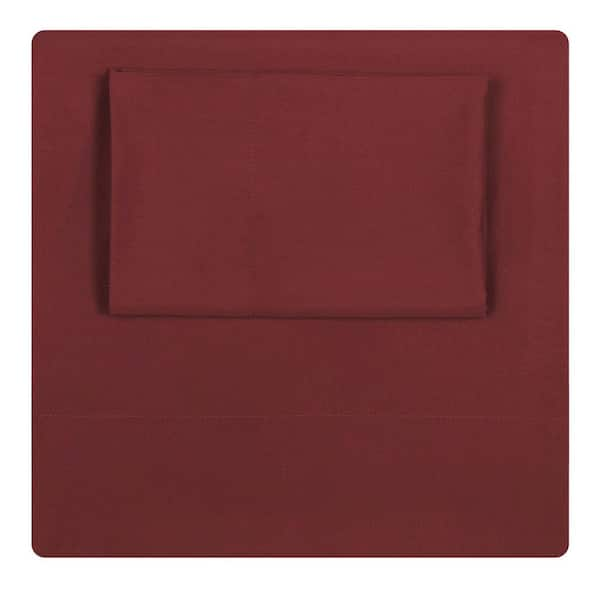 Truly Soft Red 4-Piece Solid 180 Thread Count Microfiber Queen Sheet Set  SS1658RDQN-4700 - The Home Depot