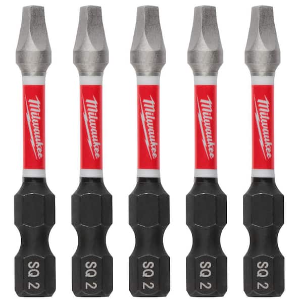 Milwaukee SHOCKWAVE Impact Duty 2 in. Square #2 Alloy Steel Screw