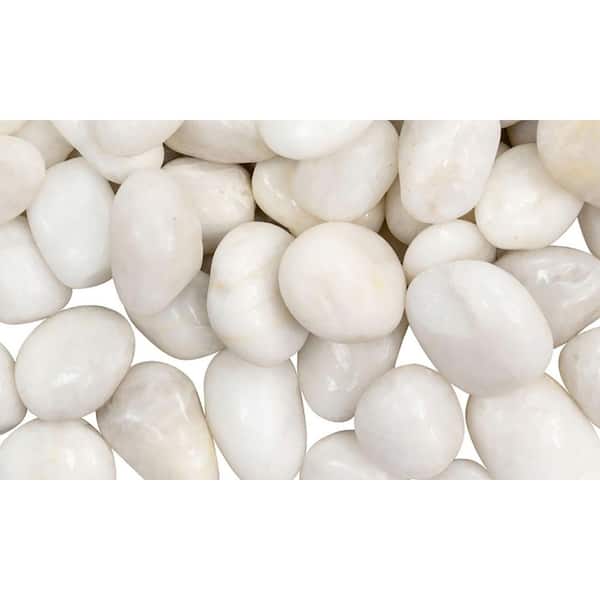 38 lbs Decorative Garden Stone Outdoor Landscaping, Walkways, Yard, 1-3 inch Large Polished River Rocks for Plants Pots