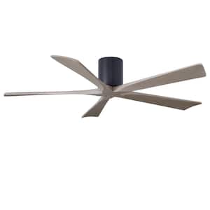 Irene-5H 60 in. 6 fan speeds Ceiling Fan in Black with Remote and Wall control included