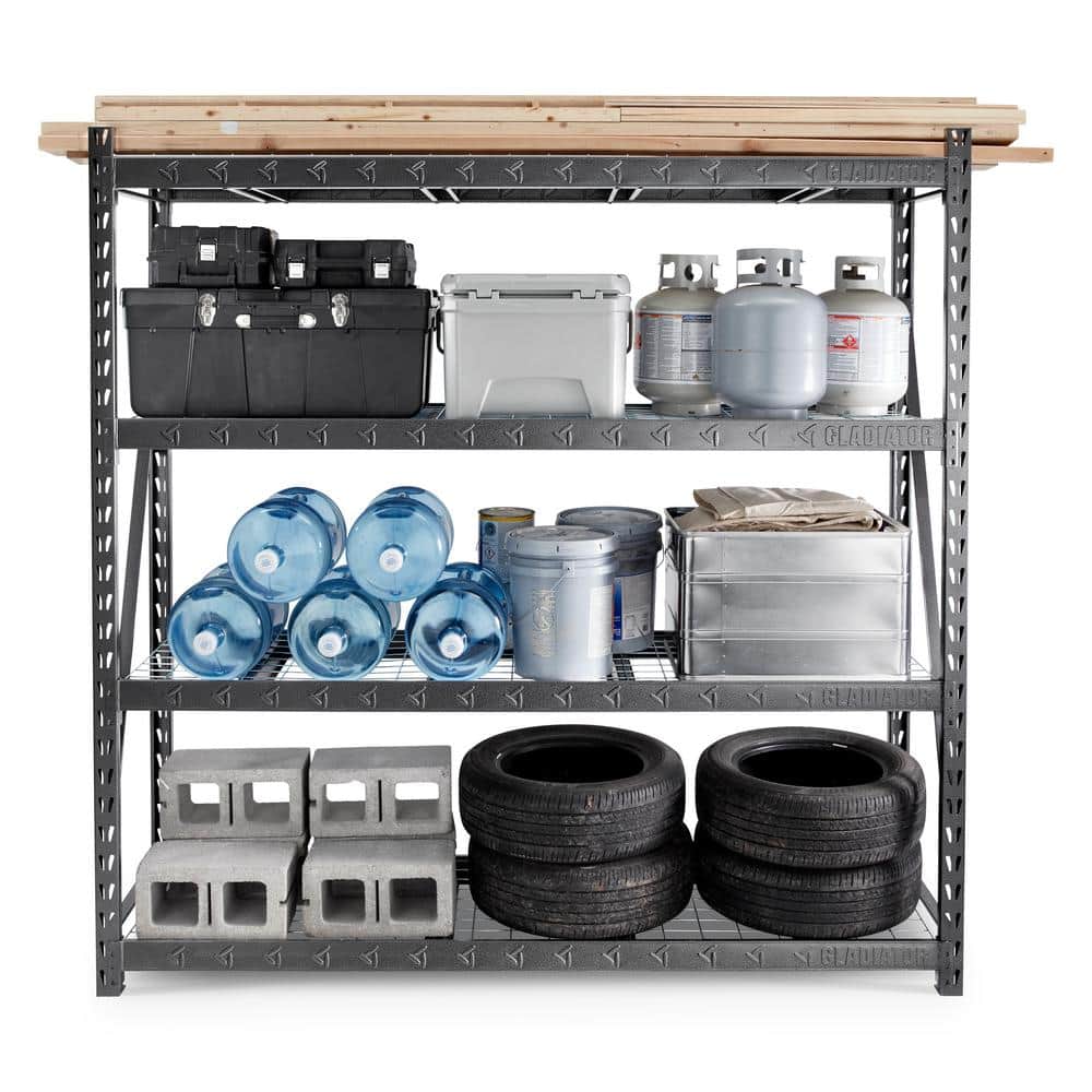 Gladiator 90" x 90" Heavy Duty Metal Garage Rack with Adjustable Shelves