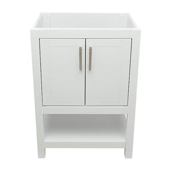 Ella Taos 25 in. W x 19 in. D x 35 in. H Bath Vanity Cabinet without Top in White