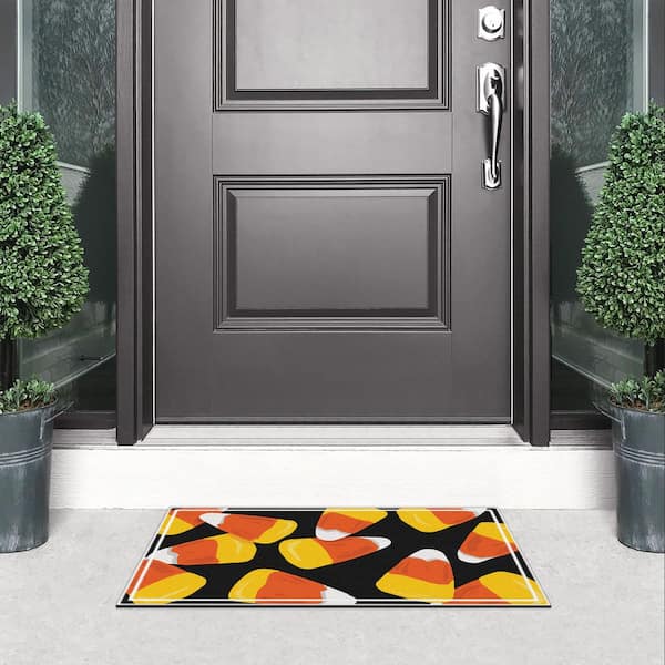 Candy Corn 18 in. x 30 in. Doormat