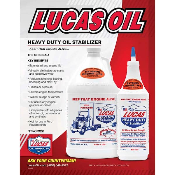 Lucas Oil Products 10001 32 oz. Heavy Duty Oil Stabilizer