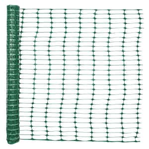 4 ft. x 100 ft. Green Outdoor Safety Fence, Plastic Fencing Roll for Construction Fencing Pet Fencing and Event Fencing