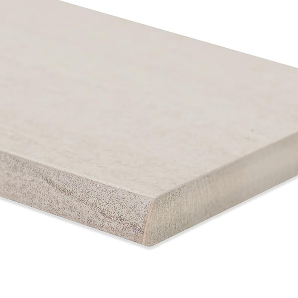 MSI Malahari White Bullnose 3 in. x 24 in. Lappato Porcelain Wall Tile (44 lin. ft./Case)