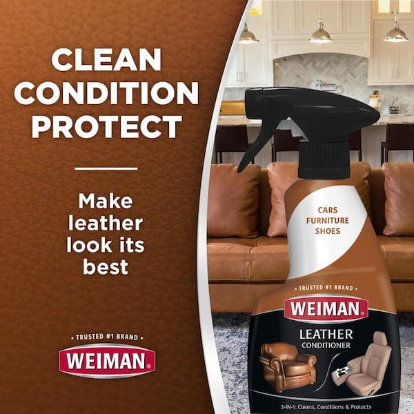 Weiman 22 Oz Leather Cleaner And, Best Leather Sofa Cleaner Spray
