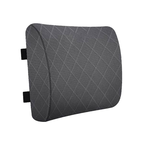 Afoxsos Breathable Gray Solid Ergonomic Chair Pad (Set of 1)