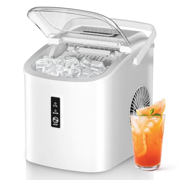 SIMZLIFE 9.6 in. 26 lb. /24H Bullet Ice Countertop Portable Ice