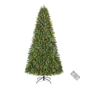 9 ft. Pre-Lit LED Barbour White Spruce Christmas Tree