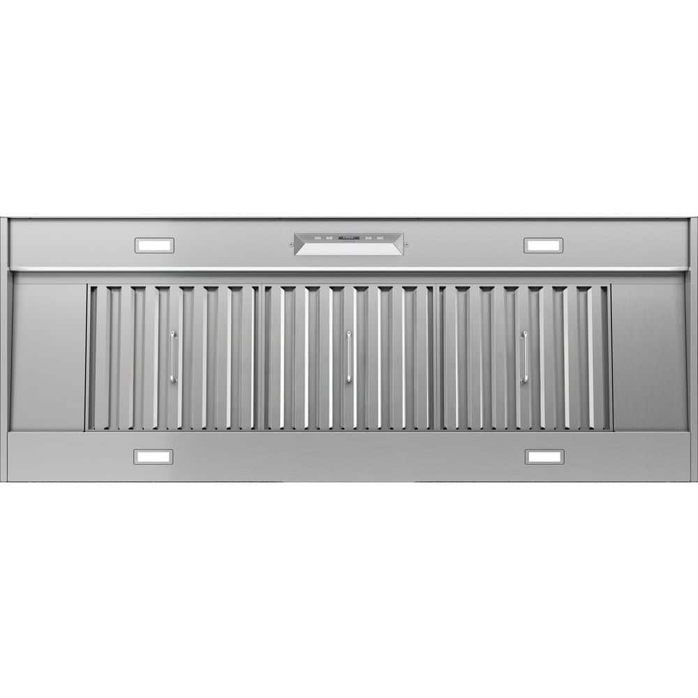 Monsoon II 60 in. 650 CFM Insert Mount Range Hood with LED Light in Stainless Steel
