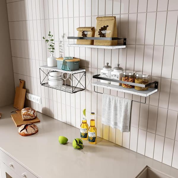  Industrial Pipe Shelf Bathroom Shelves Wall Mounted,19.6in  Rustic Wood Shelf with Towel Bar,2 Tier Farmhouse Towel Rack Over Toilet,Pipe  Shelving Floating Shelves Towel Holder,Retro Grey : Home & Kitchen