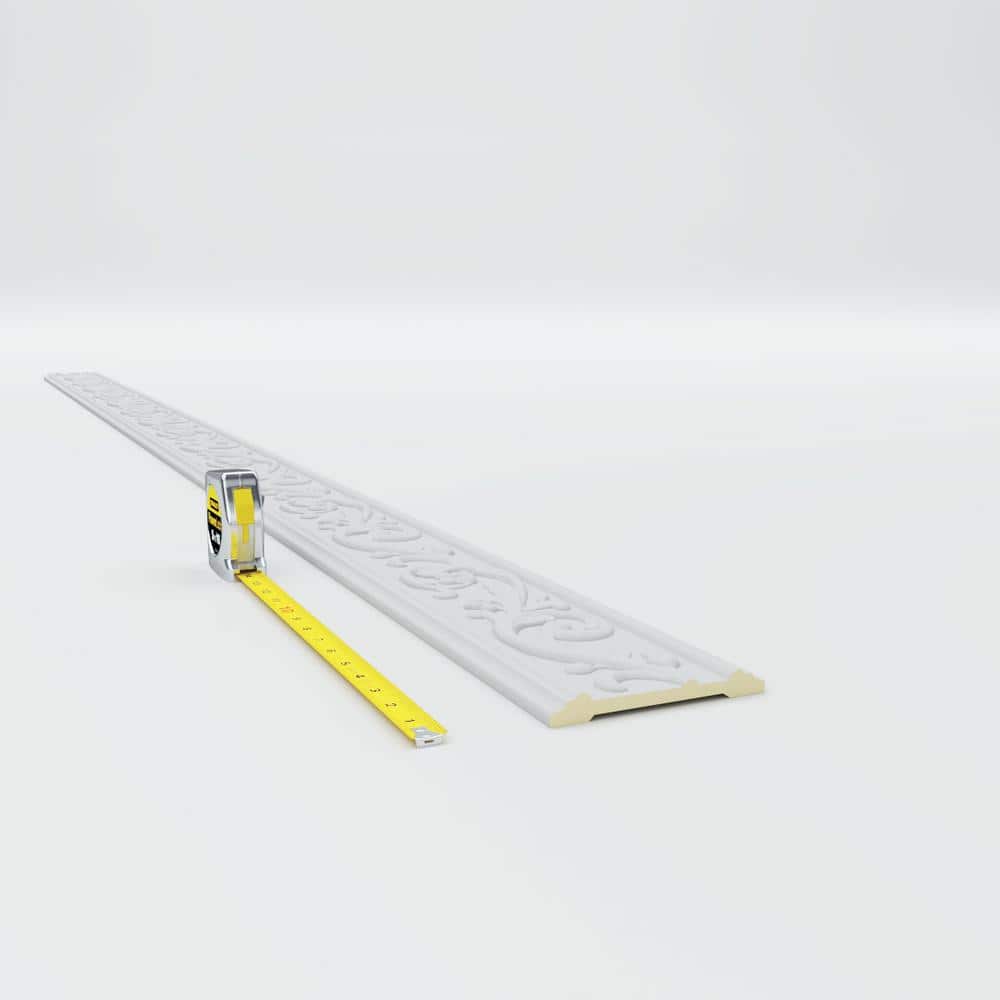 White Polyurethane Aberdeen Crown Moulding 94.5" Length