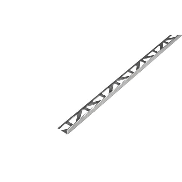 DURAL DUROSOL 0.375 in. D x 98.5 in. W x 98.4 in. L L-Shape Stainless Steel Hi-Gloss Polished Molding and Transition Trim