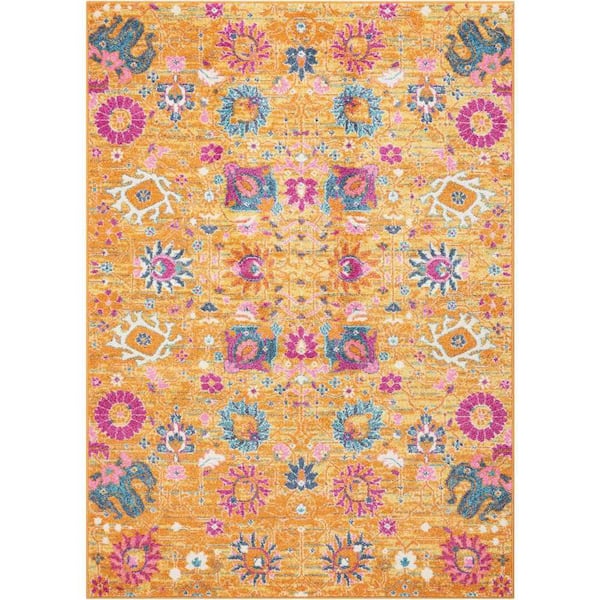 Passion Sun 5 ft. x 7 ft. Persian Vintage Area Rug