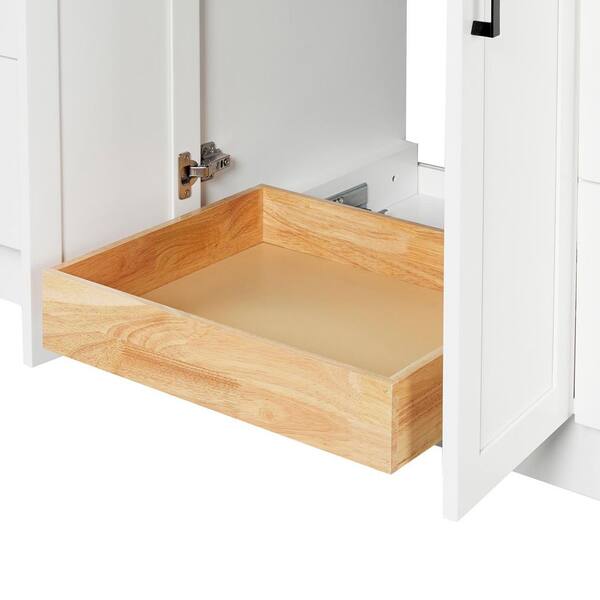 ARIEL Loren 72 in. Double Sink Freestanding Bathroom Vanity in