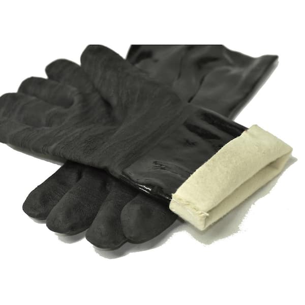 Gorilla Grip Heat and Slip Resistant Silicone Oven Mitts Set Soft Cotton Lining Waterproof BPA-Free Long Flexible Thick Gloves for Cooking BBQ Kitchen