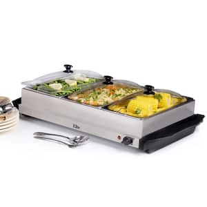 2.5 Qt. Stainless Steel Buffet Server with 3-Crocks