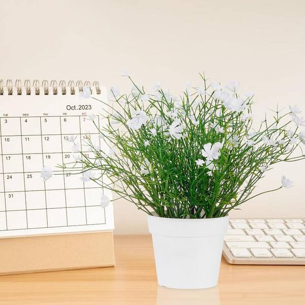 Artificial Babys Breath Potted (White) L0D4YB1LS9 - The Home Depot
