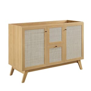 Soma 47 in. W x 18 in. D x 32.5 in. H Bath Vanity Cabinet without Top in Oak