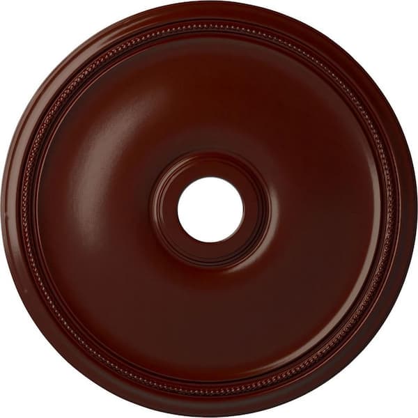 Ekena Millwork 1-3/4" x 24" x 24" Polyurethane Theia Ceiling, Brushed Mahogany