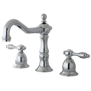 Tudor 8 in. Widespread 2-Handle Bathroom Faucet in Polished Chrome