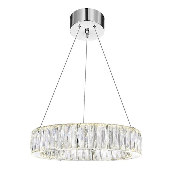 CWI Lighting Juno LED Chandelier With Chrome Finish