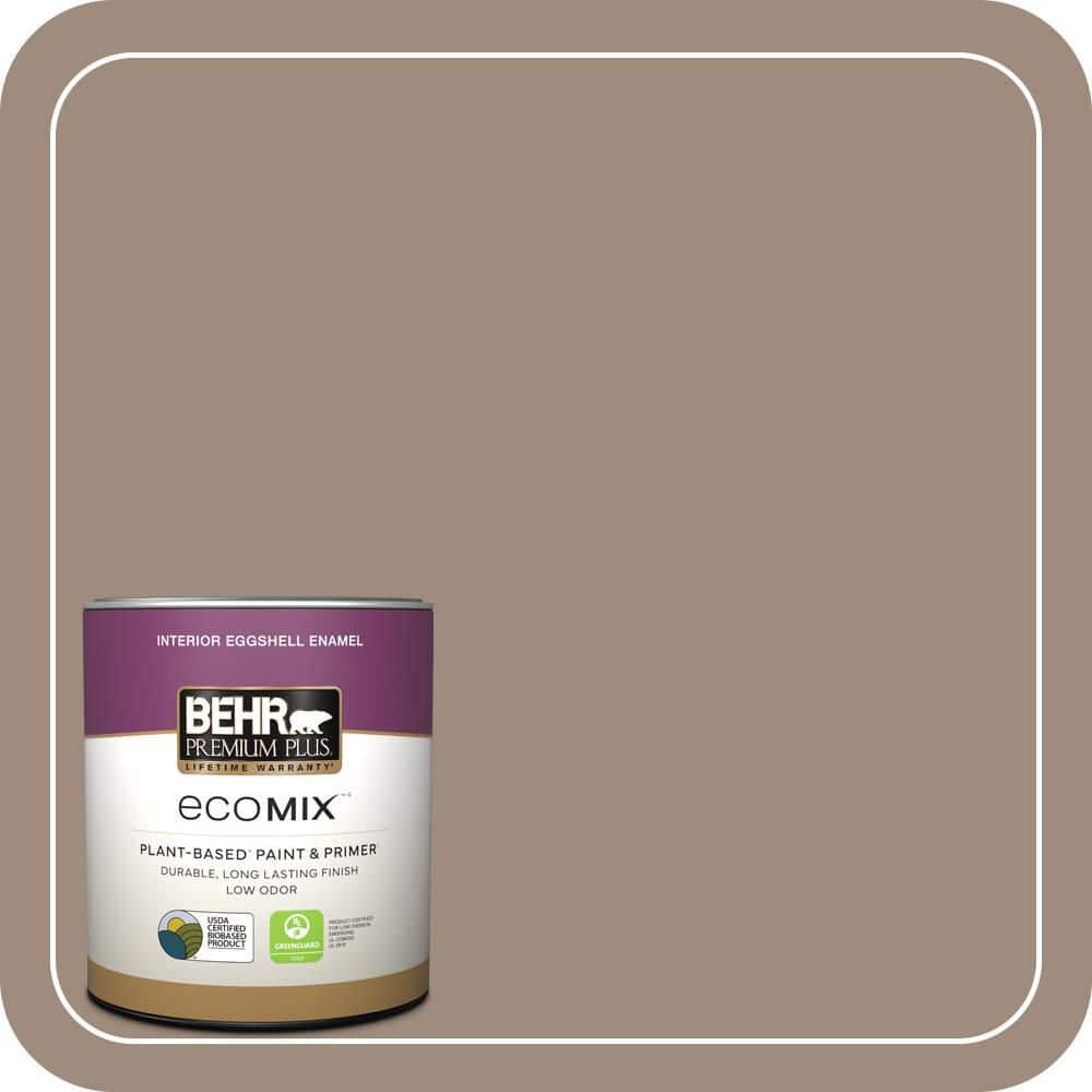 1 qt. #BXC-49 Smokey Tan Eggshell Enamel EcoMix Plant-Based Interior Paint & Primer price history on PriceWatchPro