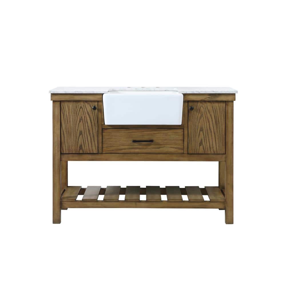 Timeless Home 48 in. W x 22 in. D x 34.13 in. H Single Bathroom Vanity Side