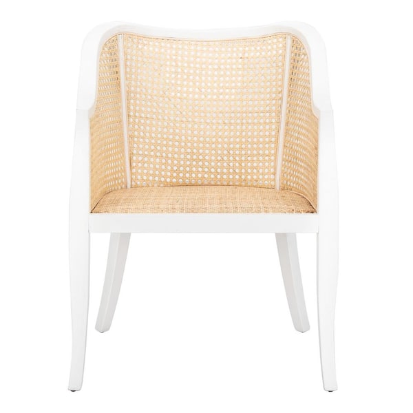 Maika White/Natural Elm Dining Chair