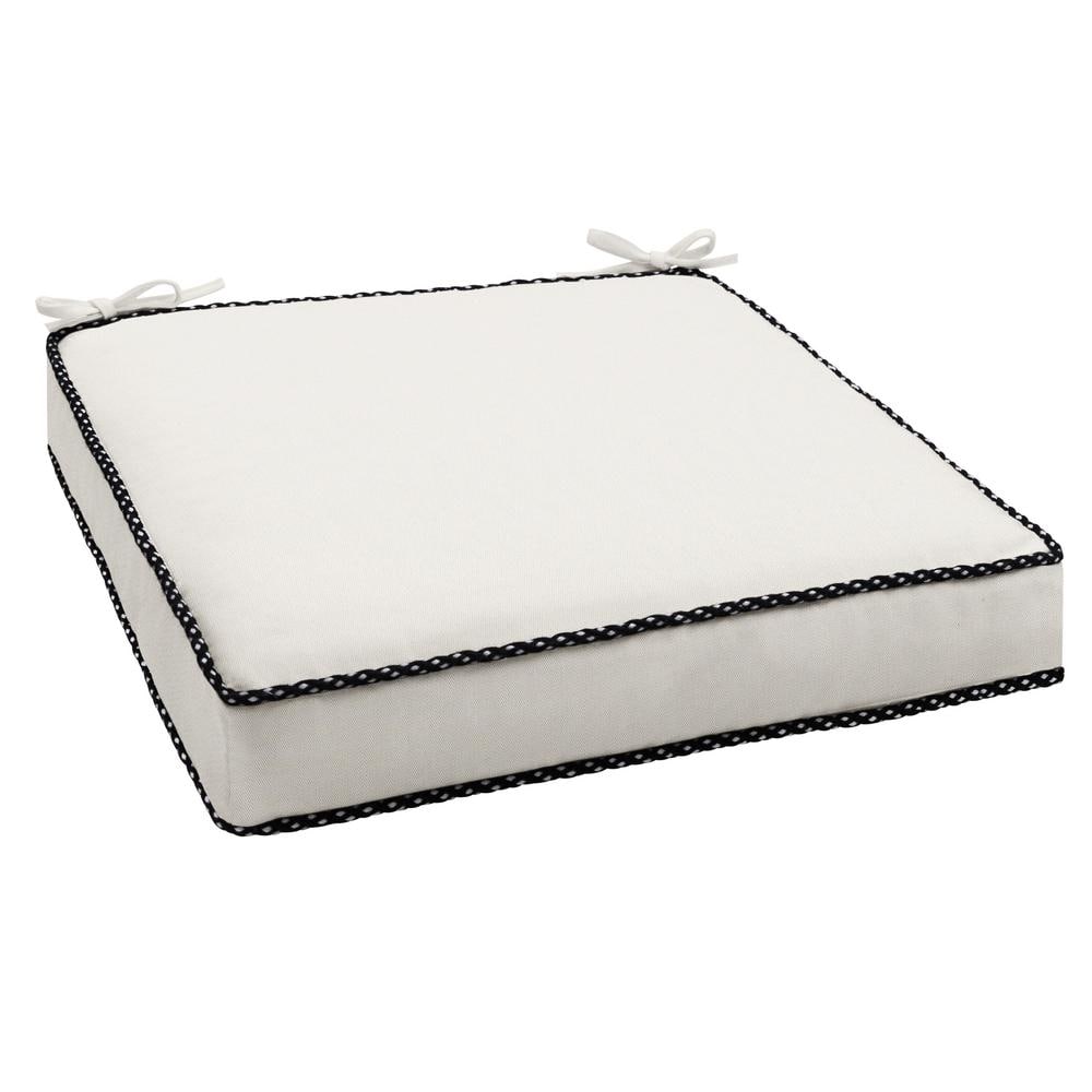20 in. x 20 in. x 3 in. Indoor/Outdoor Braided Cord Cushion in Sunbrella Ca