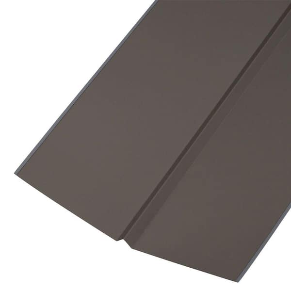 Amerimax Home Products 24 in. x 10 ft. Bronze Galvanized Steel W-Valley Flashing