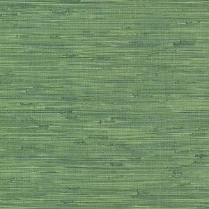 Fiber Green Weave Texture Strippable Wallpaper (Covers 56.4 sq. ft.)