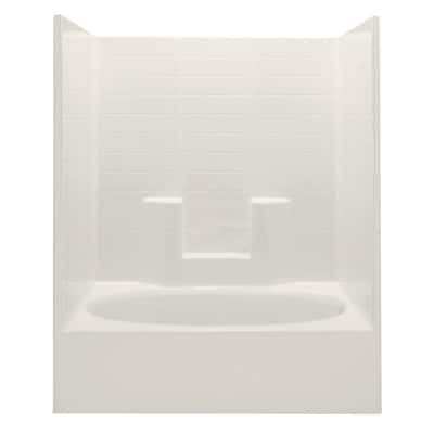 One Piece Tub Shower Combos Bathtubs The Home Depot