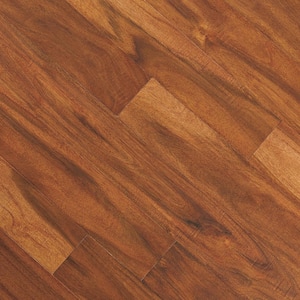 Distressed Bronze Acacia 3/8 in. Tx5 in. W x Varying L Click Lock Exotic Engineered Hardwood Flooring(26.25 sq.ft./case)