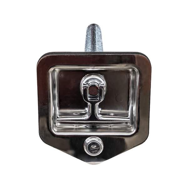 BUYERS PRODUCTS Stainless Single Point T-Handle Latch with Blind Studs/Gasket/Cylinder with Keys
