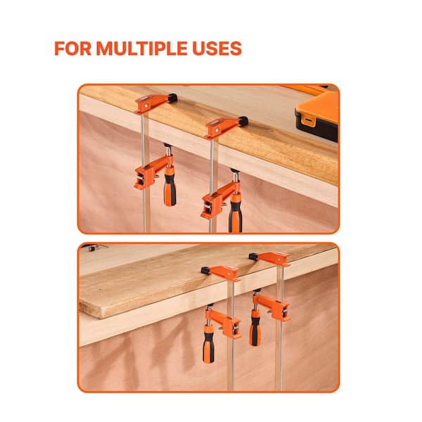 VEVOR Bar Clamps Set for Woodworking, 24 in. Opening, Lockable F