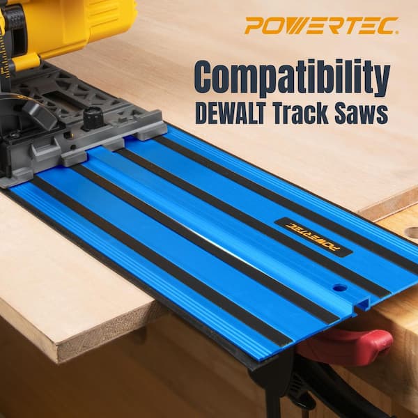 110 in. Track Saw Guide Rail with Protective Bag for DeWalt Track Saws, Incl. 2x55 in. Guide Rails and 1 Connector