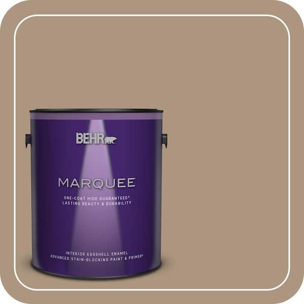 BEHR MARQUEE 1 gal. Home Decorators Collection #HDC-SP14-5 Mocha Tan Eggshell Enamel Interior Paint & Primer