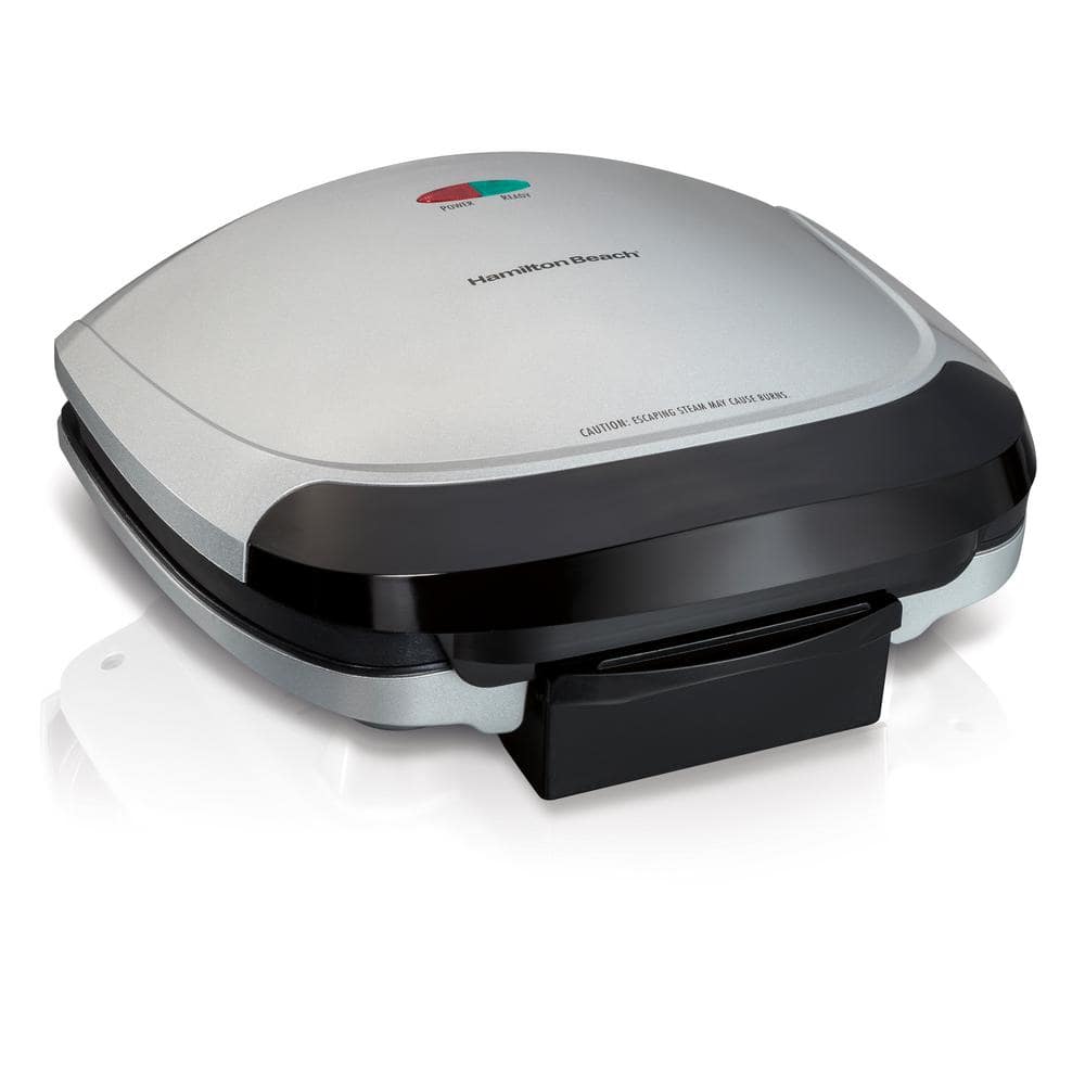 Hamilton Beach Electric Indoor Grill with Nonstick Surface, 1200W, Stainless Steel