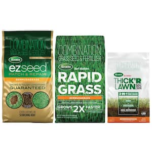 Turf Builder Grass Seed Annual Program Bermuda Mix for Large Lawns (Includes Rapid Grass, EZ Seed and THICK'R LAWN)