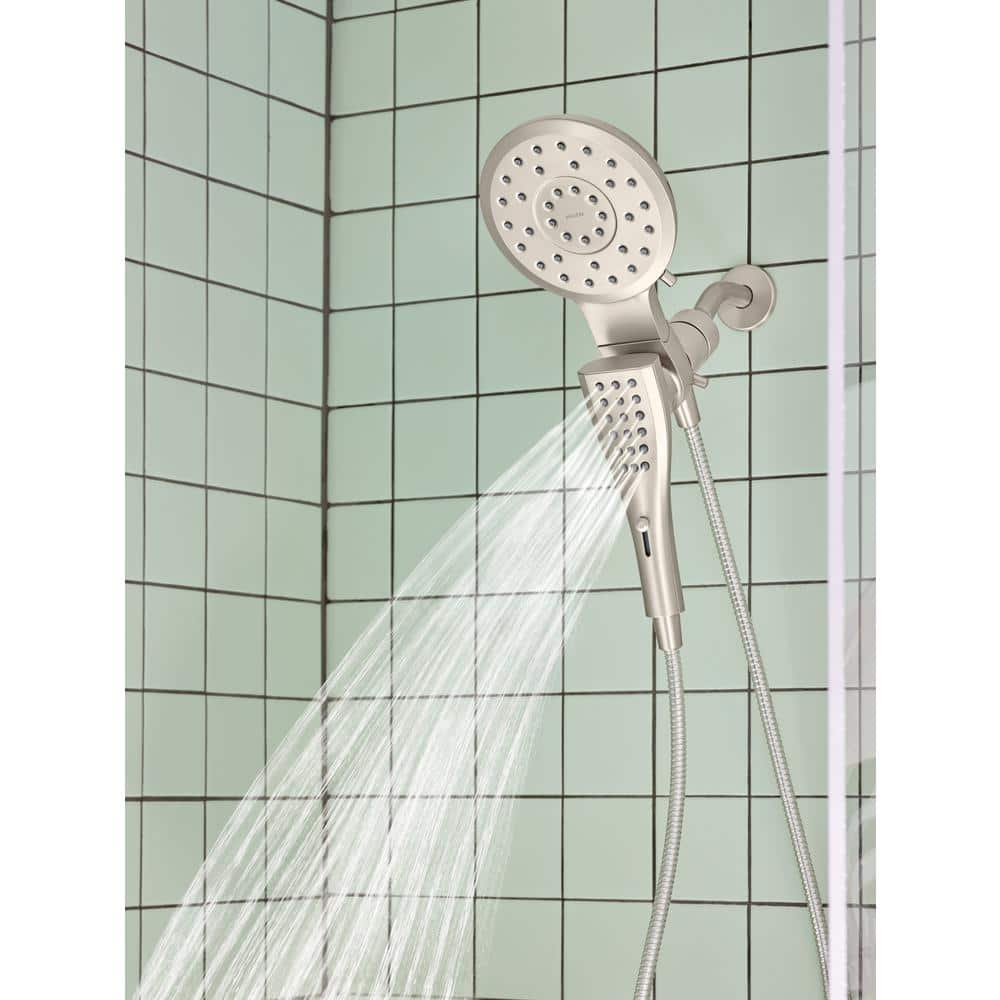 Nickel Dual-Head Rain and Handheld Shower System