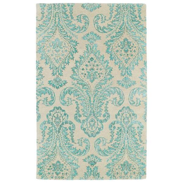 Kaleen Divine Turquoise 2 ft. x 3 ft. Area Rug
