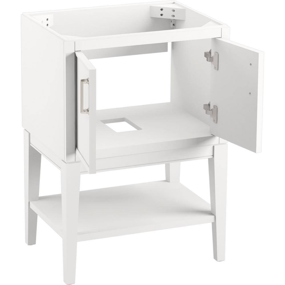 Winnow 24" White Quartz Top Freestanding Single Sink Vanity