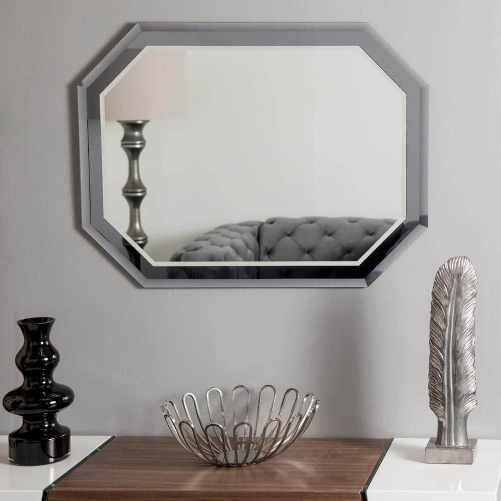 Grella Octagonal Frameless Wall Mirror 31.5" x 23.6"