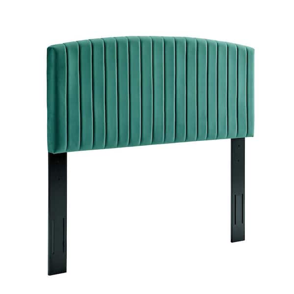 MODWAY Rebecca Performance Velvet King / California King Headboard in Teal