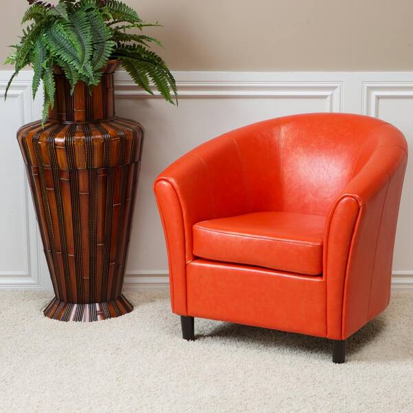 Bonded leather deals club chair