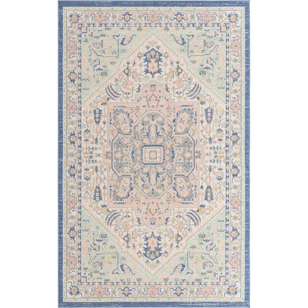 Unique Loom Whitney Milano Multi 5 ft. 3 in. x 8 ft. Area Rug 3154888 ...