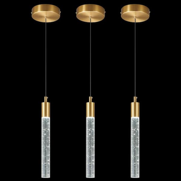 ZHLWIN Home Lighting 6-Watt 1-Light Gold Modern Dimmable