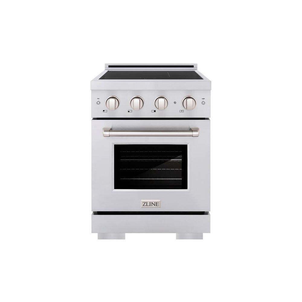 24 in. 3.2 cu. ft. Paramount Induction Range with 3 Element Cooktop and Electric Convection Oven in Stainless Steel price history on PriceWatchPro